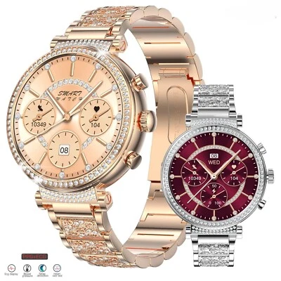 2025 Damen ECG Smartwatch TK28 Herzfrequenz Blutdruck Monitor IP68 wasserdicht - Bild 1 von 4