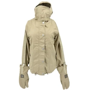 Chanel Sport Line Zip Up Hooded Jacket Beige 02A #38 132206 - Picture 1 of 10