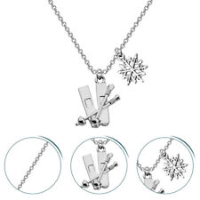  Best Friend Necklaces Silver Snowflake Snowboard Women's Ski