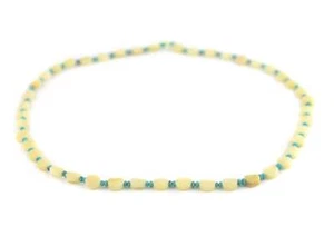 Yellow Flat Circular Afghani Jade Beads 6mm Afghanistan Gemstone 17 Inch Strand - Picture 1 of 3
