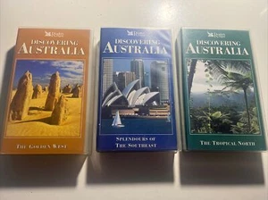 Readers Digest Discovering Australia VHS 3 Videos As New 1995 Vintage Beauty - Picture 1 of 10
