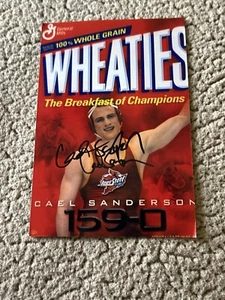 Iowa State Cyclones CAEL SANDERSON Signed 4x6 Photo WRESTLING AUTOGRAPH - Picture 1 of 1