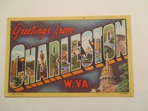 Charleston West Virginia Postkarte Großbrief Großbrief Gruß WV - Bild 1 von 2
