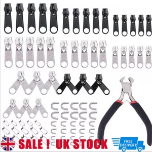 85XZipper Repair Kit Replacement Durable Zip Slider Puller Rescue Instant Fix - Picture 1 of 13