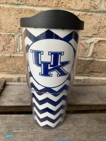Tervis University of Kentucky Wildcats UK Logo 24 oz Tumbler with Black Lid Cover