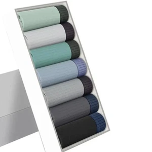 7Pcs Men's underwear, men's pure cotton boxer briefs, cotton antibacterial Teens - Picture 1 of 11