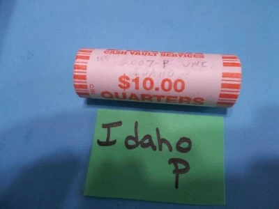 2007 P Idaho State quarter roll  bank rolled  uncirculated - Image 1 of 3