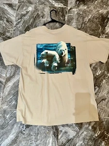 Camicia vintage anni 90 Nature Sea World orso polare taglia XL - Foto 1 di 5