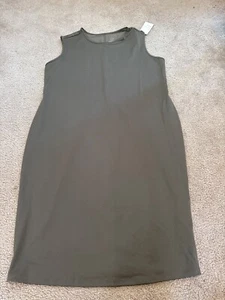 A New Day Tank Top Dress Womens XXL Green Sleeveless Scoop Neck Basic Casual NWT - Picture 1 of 4