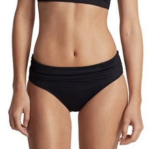 NWT Lauren Ralph Lauren Beach Club Solids Shirred Band Hipster Swimsuit Bottom - Picture 1 of 10