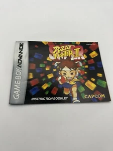 Puzzle Fighter 2 II Nintendo Game Boy Advance Manual Solo Folleto de Instrucciones - Imagen 1 de 2
