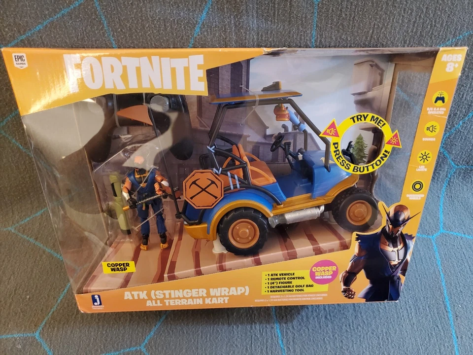 Jazwares Fortnite ATK All Terrain Kart Remote Copper Wasp Video Game Action Fig