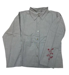 Camisa Jacadi Niña China Gris Algodón Mangas Largas con Botones Talla 2 Años Nueva - Imagen 1 de 2