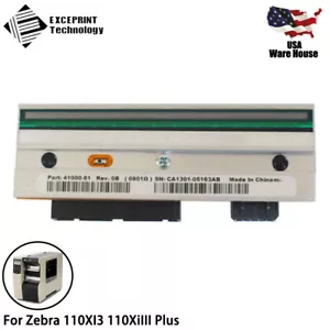 G41000-1M Printhead For Zebra 110XI3 110XiIII Plus Thermal Lable Printer 203dpi - Picture 1 of 5