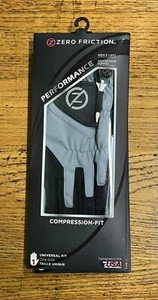 Mens Zero Friction Performance LEFT Hand Fit Golf Glove (One Size) - Silver - Picture 1 of 2