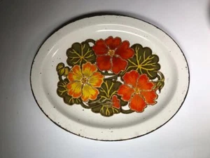 Stonehenge Midwinter Nasturtium, Made in England, B 12” Oval Serving Platter - Picture 1 of 3