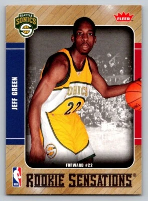 Fleer 2007-08 - Rookie Sensations #RS-5 Jeff Green (RC) Foto 1 de 2