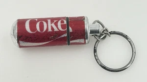 Vintage Coke Can Pill Keeper Container Keychain Keyring Fob - Picture 1 of 4