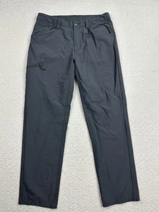 Pantalone trekking uomo Patagonia taglia 34 grigio elasticizzato tasche coulisse nylon - Foto 1 di 10