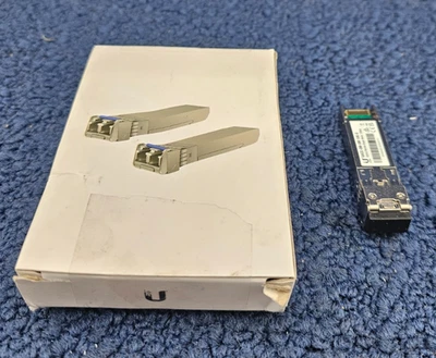 (QTY 2) Ubiquiti UACC-OM-SM-10G-D: Single-Mode Fiber Module Duplex 10GBPS - Image 1 of 4