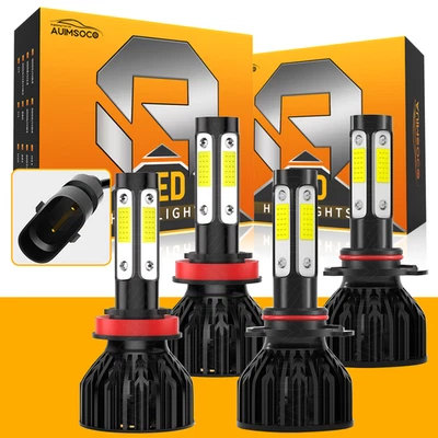 H11 9005 4x Led Headlight Bulbs Fit Peterbilt 589 2023 2024 2025 Low + High Beam - Image 1 of 4