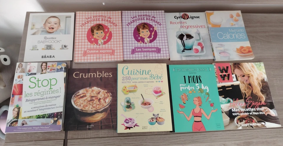 Lot de 10 Livres sur le Thème De La Cuisine / Bien Etre - Photo 1/1