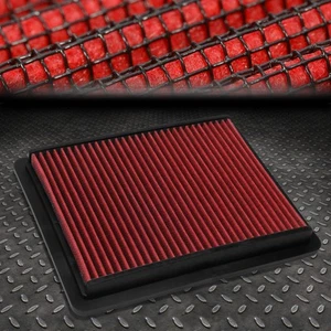 FOR ACCORD/TL/TSX/CROSSTOUR RED REUSABLE/DURABLE ENGINE AIR FILTER INTAKE PANEL - Bild 1 von 6