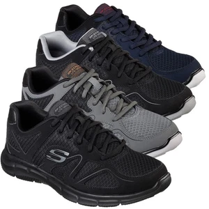 Para Hombres Skechers Verso-Flash Point Deportes Gimnasio Caminar Entrenador con Cordones Tallas 6 a 13 - Imagen 1 de 21