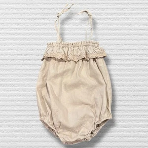 Rylee and Cru Linen Ruffle Romper Size 2-3 - Bild 1 von 5