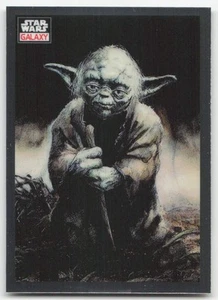 2023 Topps Chrome Star Wars Galaxy #41 Old Master Yoda - Imagen 1 de 2