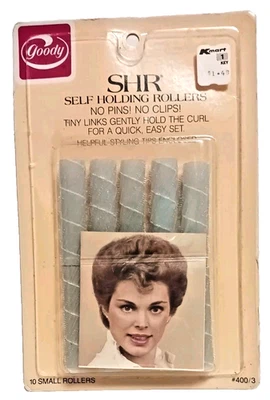 Rodillos autoportantes Goody 1977 vintage (10) pequeños * NUEVO STOCK ANTIGUO * SELLADOS Foto 1 de 2