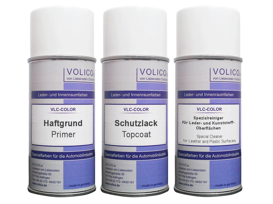VLC-COLOR painting set: primer, protective paint, cleaner (150 ml each) - Image 1 of 1