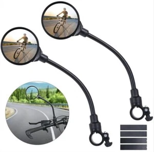 Mobility Scooter Rear View Wing Mirror Wide Angle Adjustable Safety Mirrors Pair - Picture 1 of 15