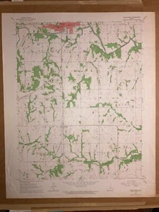 Osawatomie KS Miami County USGS Topographical Geological Survey Quadrangle Map - Picture 1 of 9