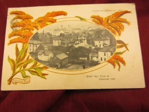 Listowel Ontario postcard birds eye view golden road decoration #2627 - Picture 1 of 2