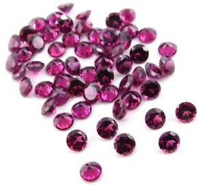 Natural Rhodolite Garnet Round Cut Lot Loose Gemstone 5 MM For Jewelry P-1554 - Picture 1 of 2