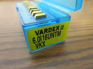 (10) Vargus Vardex Carbide Thread Milling Inserts 6.0I 16UNTM VKX - Picture 1 of 3