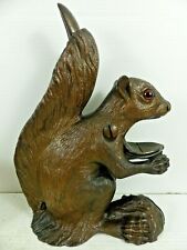 WONDERFUL OLD BRONZE SQUIRREL NUT CRACKER WITH GLASS EYES VERY RARE L@@K