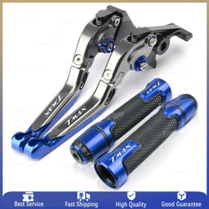 For Yamaha TMAX 530 560 500 Motorcycle Brake Clutch Levers Handlebar Grips NEW - Picture 1 of 19