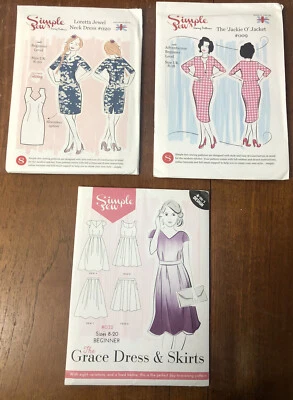 Simple Sew Numbers  #009, #020 + #032 Sewing Pattern Bundle- Uncut - Image 1 of 4