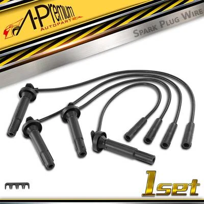 4x Juegos de cables de bujía para monovolumen Subaru Forester 1999-2004 Outback Legacy Mazda Foto 1 de 4