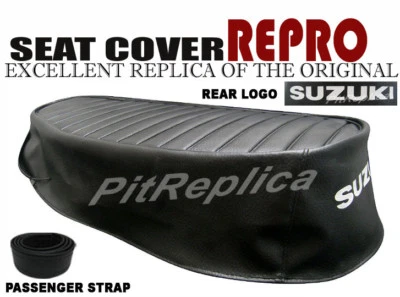 SUZUKI SEAT SADDLE COVER T250 *HEAT EMBOSSED* R/J 1971 1972 '71 '72 [COST]       - Image 1 of 4