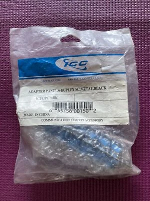 ICC Classic SC-SC Fiber Optic LGX Compatible Adapter Panel with Beige Multimode - Image 1 of 2