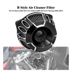 Hollow Cut Air Cleaner Filter Gray Intake For Harley Road Electra Glide 00-2007 - Picture 1 of 13