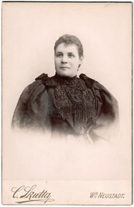 Österreich.Austria.Frauenbüste.Foto Karte Kabinett Card.C Skutta Wiener Neustadt. - Bild 1 von 2