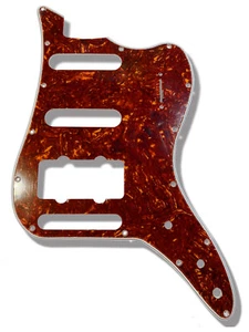 Nuovo parapendio tartaruga celluloide smussato largo per basso Fender Pawn Shop VI - Foto 1 di 9