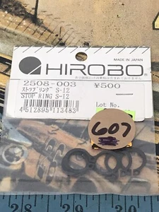 HIROBO 2508-003 STOP RING {S-12 X 5 pc} HELICOPTER PARTS NewInPack USA Shipped - Picture 1 of 3