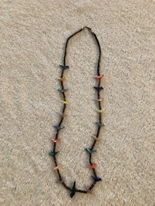 Vintage Hand Carved Single Strand Heishi Bird Fetish Necklace - Picture 1 of 1