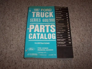 1987 Ford B600 B700 F600 F700 FT600 FT700 Truck Parts Catalog Manual Illustrat - Picture 1 of 1