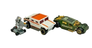Minifigure Kenner Mondo Blitzers 1991, Hot Wheels 2014 Hummer/2022 auto di soccorso - Foto 1 di 21